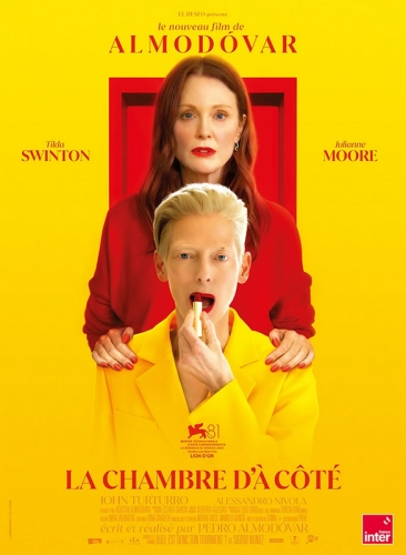 la chambre d'a cÔte,cinéma,pedro almodovar,tilda swinton,julianne moore,john turturro,alessandro nicola